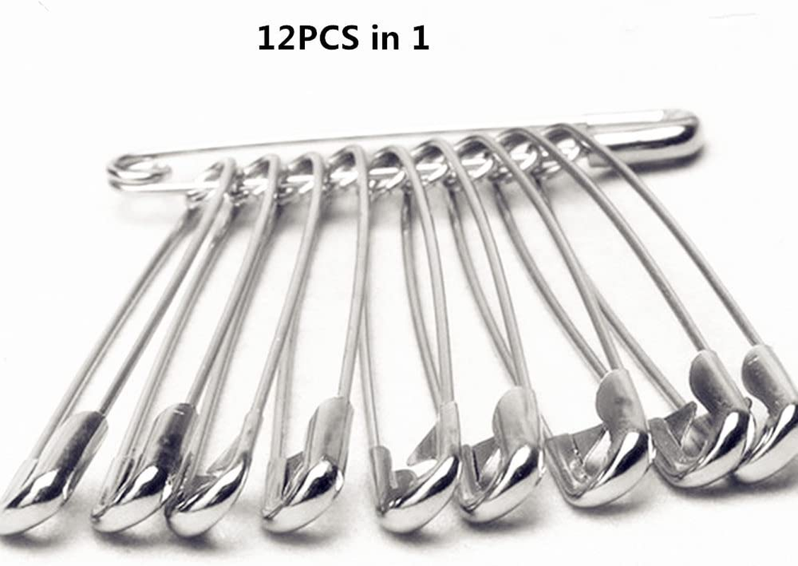 EHOUSE Safety Pin, Nickel Plated Metal, Size 4, 108 PCS image number 5