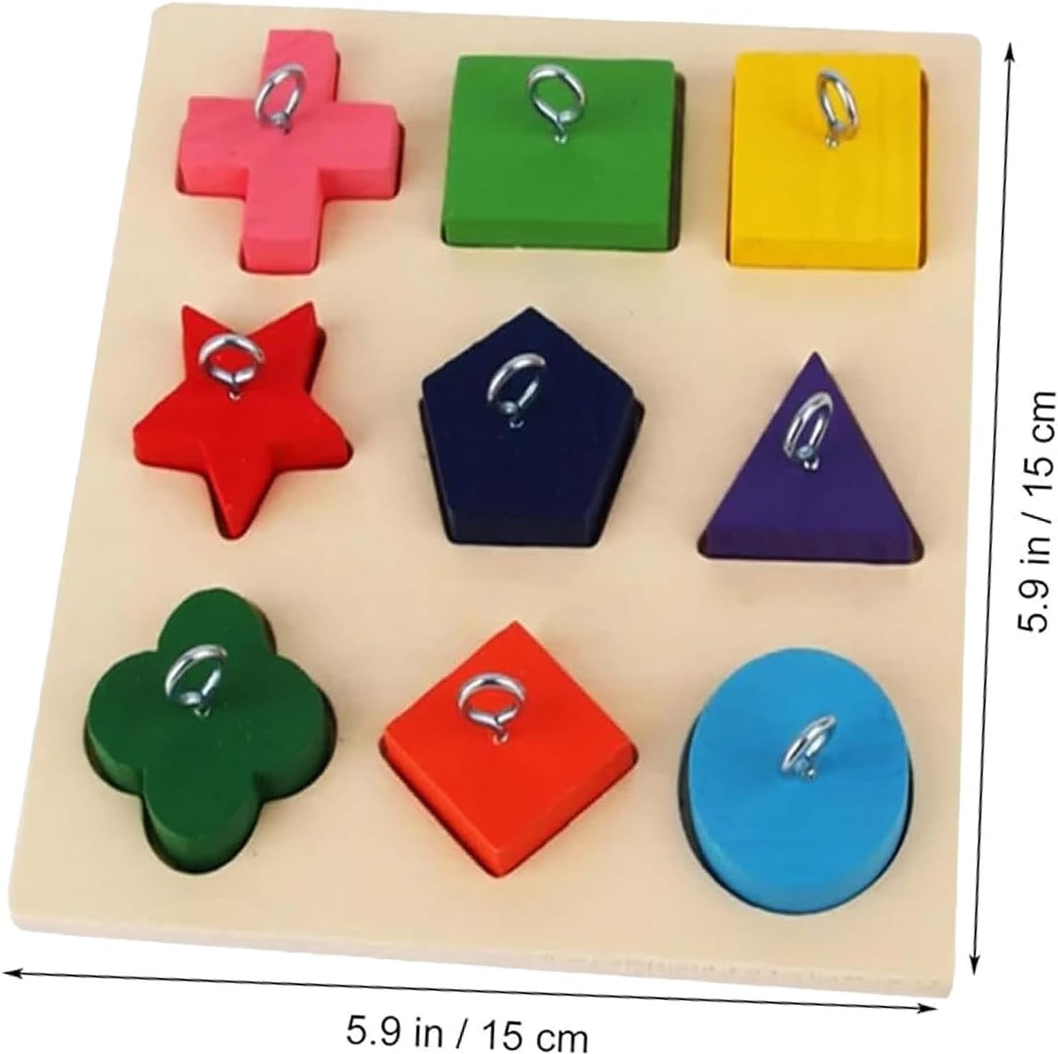 Bird Intelligence Training Toy Color Parrot Educational Toys Parrot Interactive Training Toys Wooden Block Birds Puzzle (5.9In &times; 5.9In) image number 5