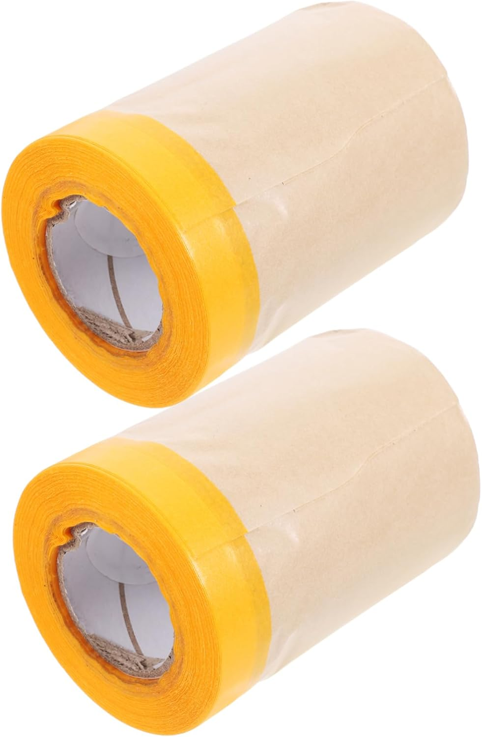 2Rolls Kraft Paper Protector for Furniture Floor DIY Adhesive Masking Paper Paint Protection Covering Tape image number 2
