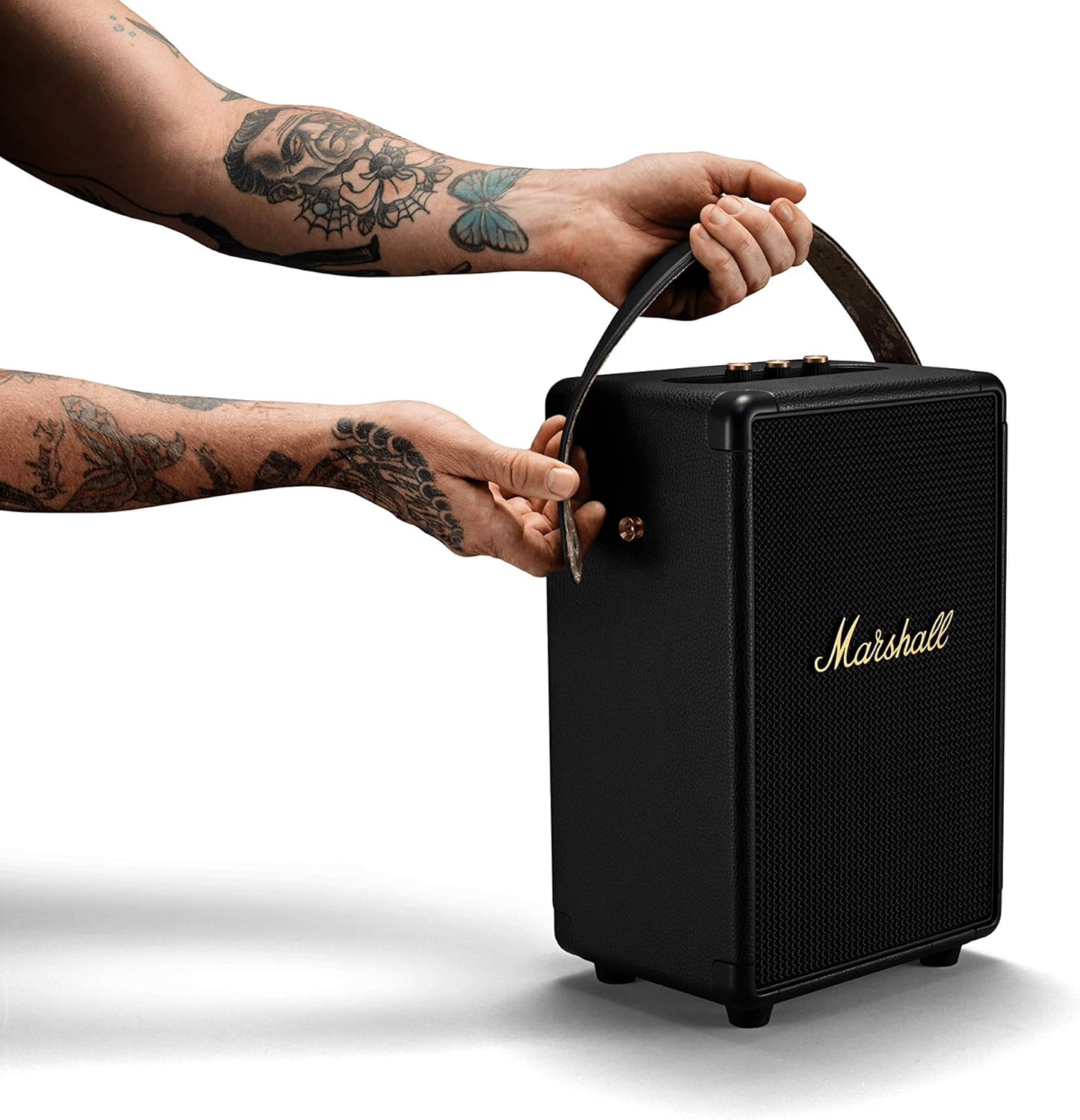 Marshall Tufton Bluetooth Speaker (Black & Brass) image number 2