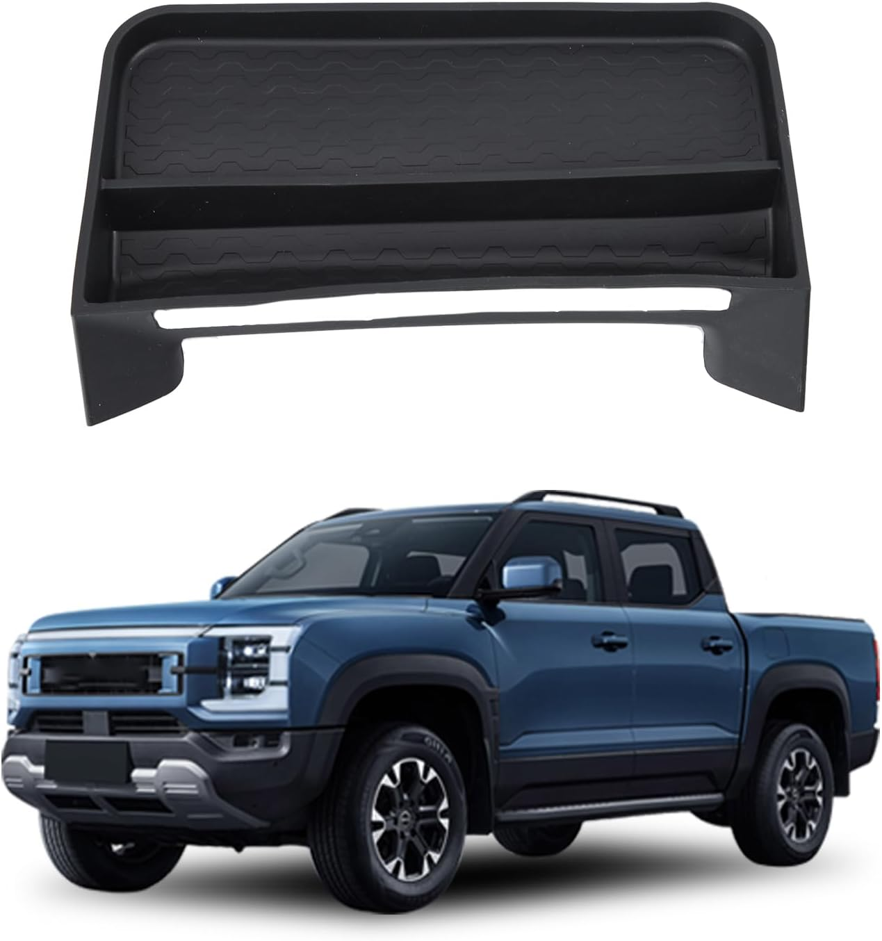 Dashboard Screen Storage Box Storage Tray Silicone Interior Series Accessories for BYD Shark 6 (Armrest Storage Box (Rear Row)) image number 2