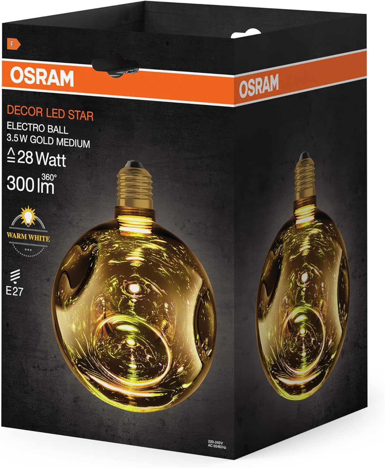 OSRAM Decorative LED Lamp in Electric Glass in Electric Glass Medium Gold image number 6