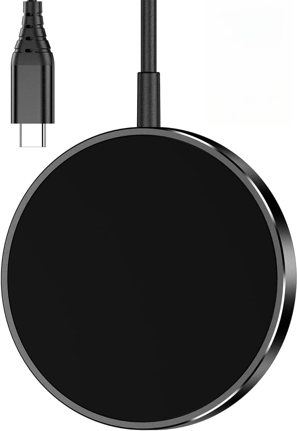 Wireless Charging Pad, HF 15W Fast Wireless Charger Station Compatible Phone 14 13 12 11 Pro Max, S23 Ultra S22 S21 FE S20 S10, 7A 7 Pro 6 5 4 3 XL (White-1 Pack)