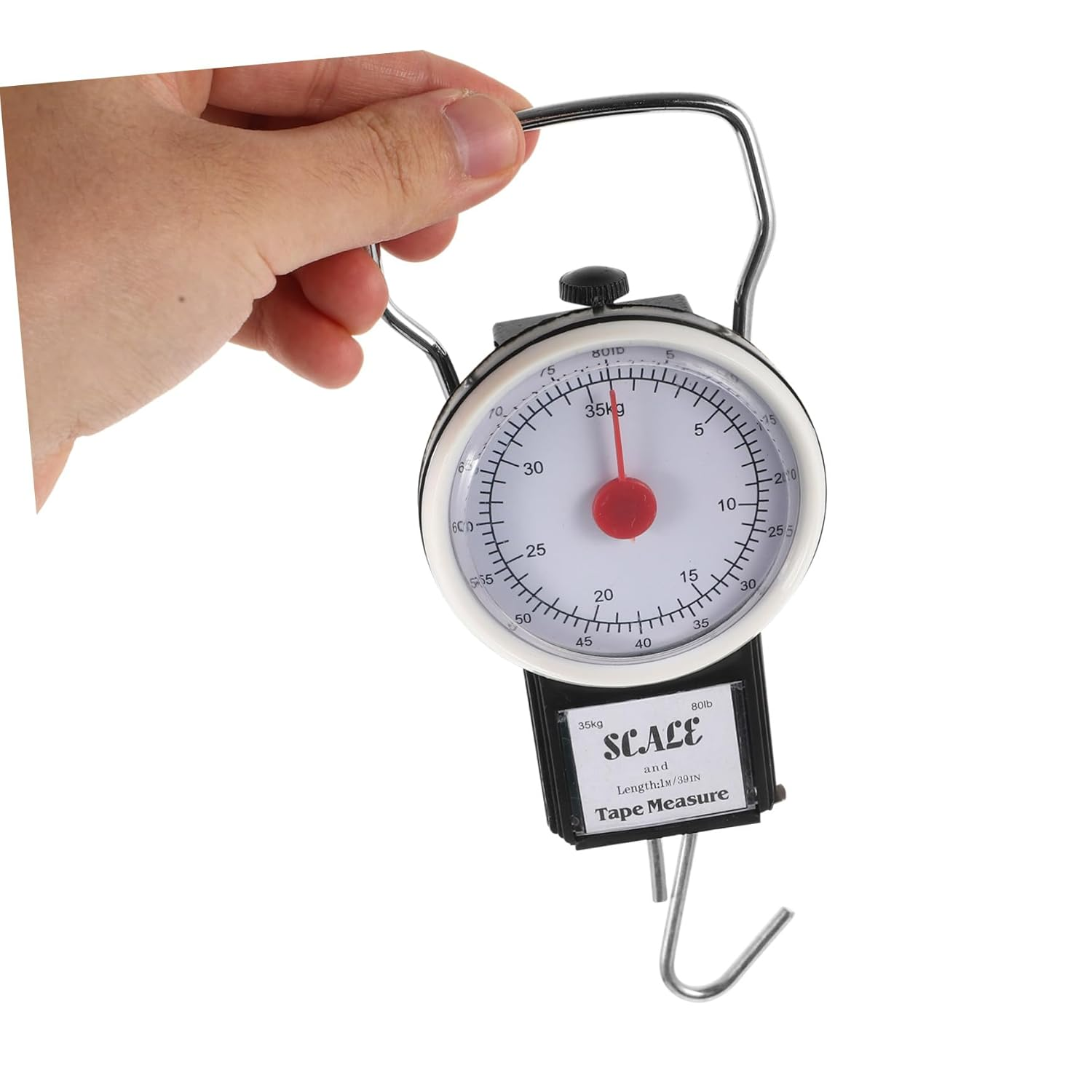 Ciieeo Portable Luggage Scale Capacity Spring Hook Handheld Weighing Tool for Travel and Fishing Accurate Weight Measurement Compact Design image number 6