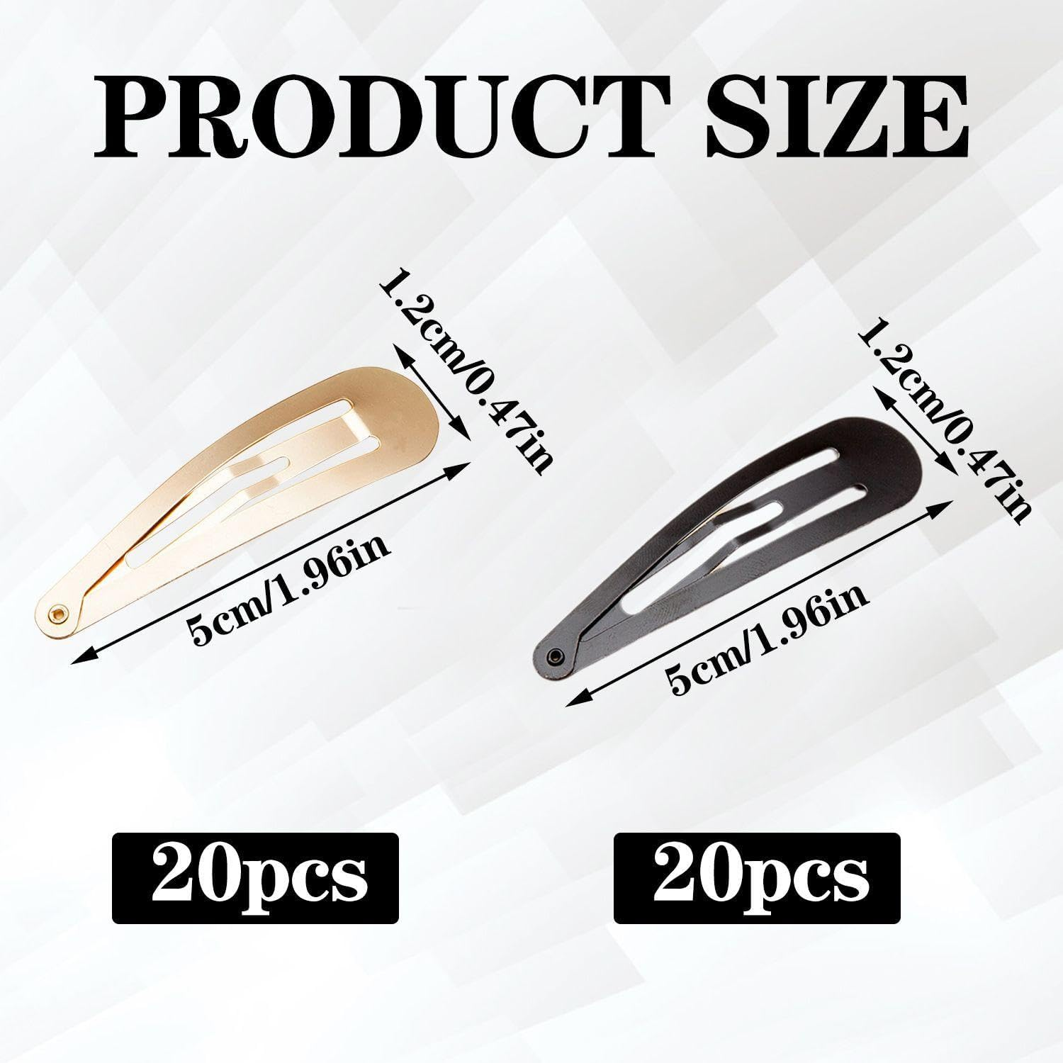 40 Pieces Metal Hair Clips Simple Design Hair Clips Hair Styling Tools Non-Slip Hair Clips Women Hair Accessories image number 1