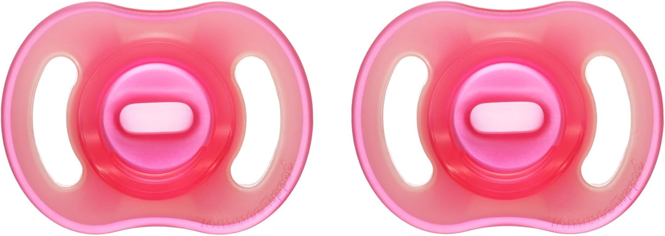 Tommee Tippee Ultra-Light Stayput Night Glow Soother, 18-36M, 2 Pack, Soft Skin Feel, Extra Air Flow image number 2