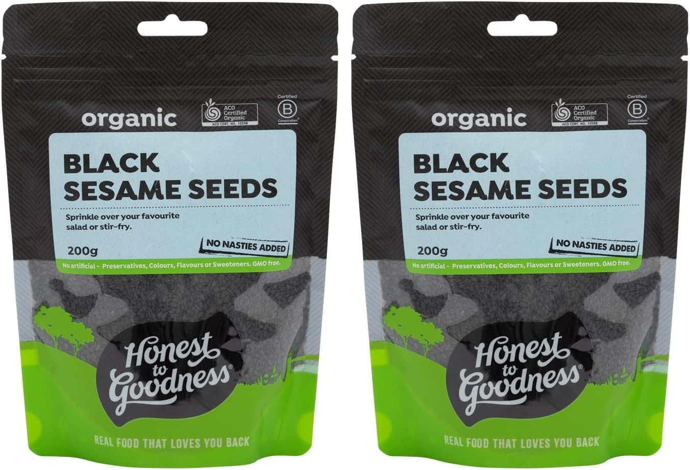 Honest to Goodness, Organic Black Sesame Seeds, 200 Grams - a More Robust Nutty Flavor and Aroma. Adding Depth and Complexity to a Variety of Dishes. a Pantry Staple. image number 5