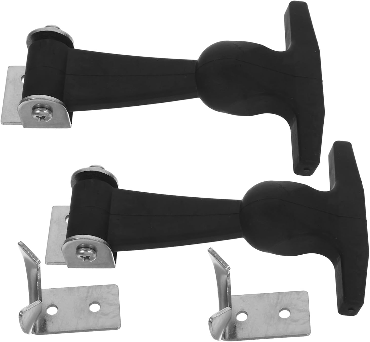 2Pcs Stainless Steel T Handle Locking Mechanism Heavy Duty Adjustable Box Latch for Tool Boxes Industrial Equipment Aviation Cases Vehicle Engine with Quick Release and Impact image number 1