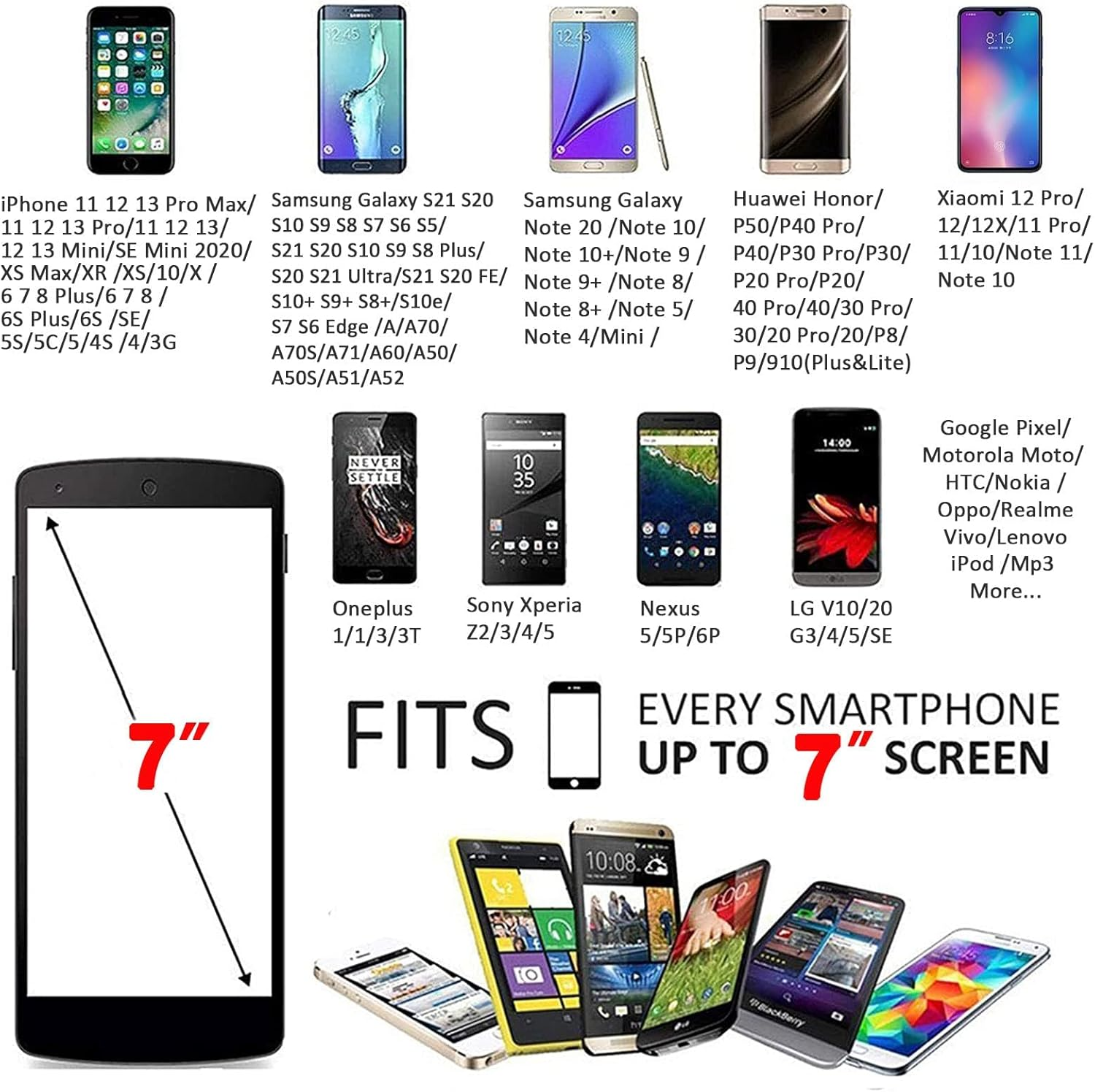 Phone Holder for Running Armband Iphone 16 16E 15 14 13 12 11 Pro Max XS XR plus Mini Galaxy Ultra Edge S25 S24 S23 S22 S21 S20 Note 20 10 Pouch Bag,Arm Band Sleeve Fit Sport Gym Hiking Black