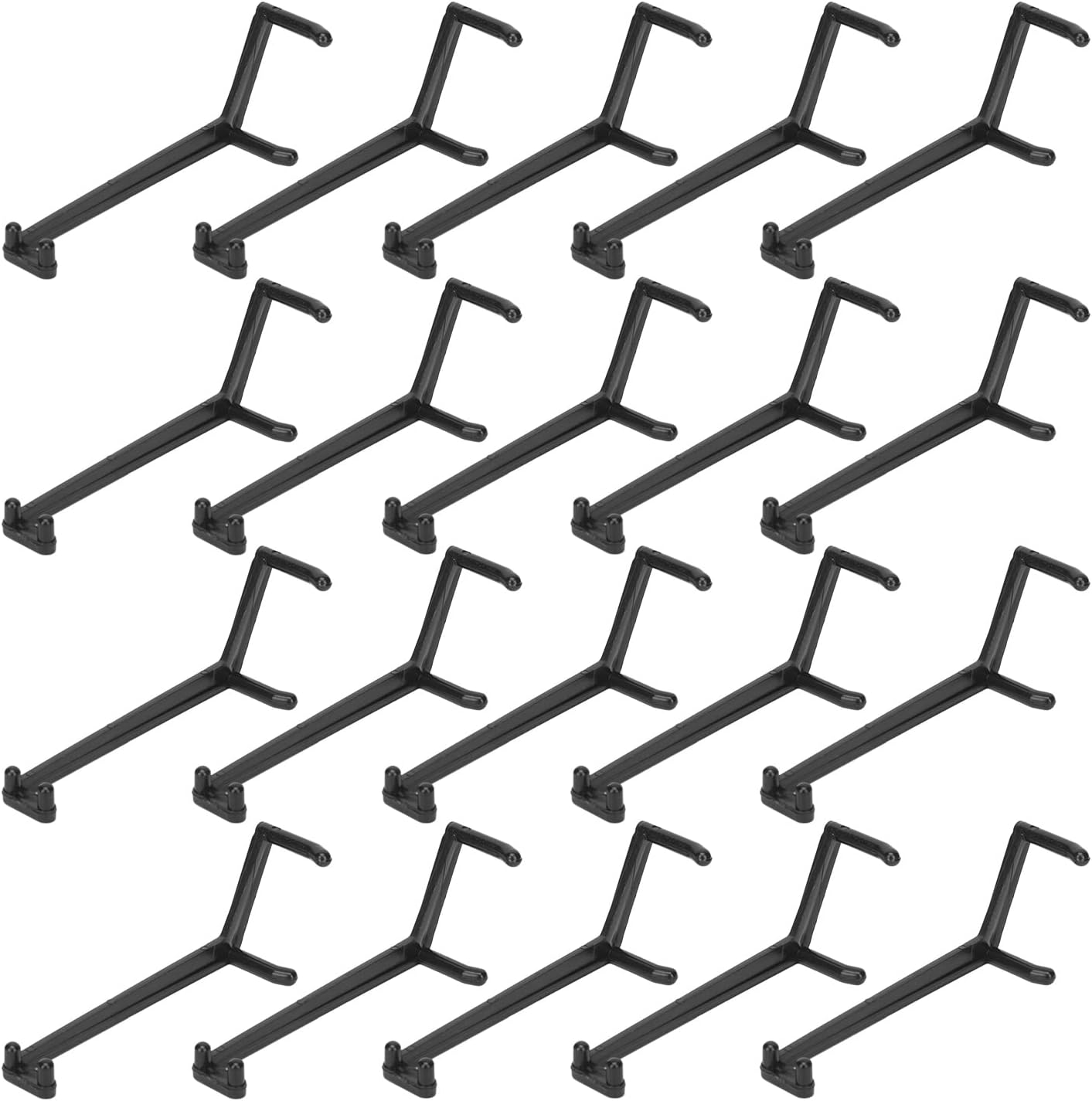 Eulbevoli 20Pcs Fruit Branch Spreader, Pressureresistant High Hardness Plastic Tree Branch Limbspreader, Appletress Branches Support, Branch Bend for Gardening Black image number 5