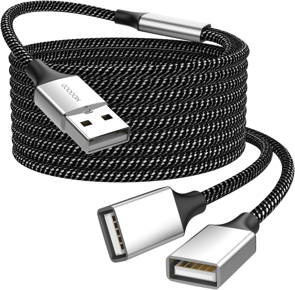 USB Splitter Cable MOGOOD USB Y Splitter Adapter Dual USB 2.0 Power Cord Extension for Charging/Data Transfer/Laptop/Mac/Car image number 6