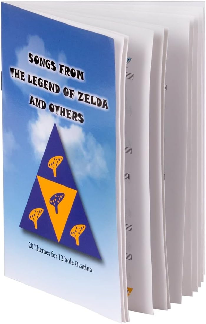 Legend of Zelda Ocarina 12 Hole Alto C with Song Book (Songs from the Legend of Zelda) Display Stand Protective Bag image number 3