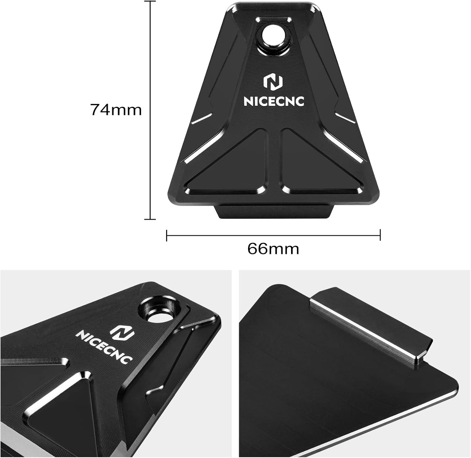 NICECNC Black Horn Cover Gap Cover Compatible with Surron Light Bee X Surron Light Bee S Surron Light Bee L1E Segway X160 Segway X260 See Fitment - Blue image number 2