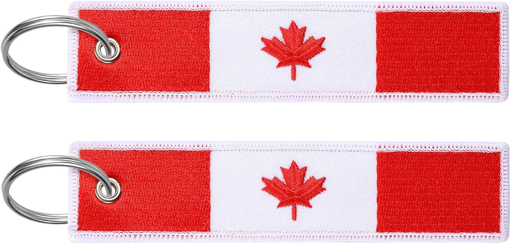 2 Pcs Embroidery Keychain Key Ring Accessories, Double Sided Motorcycles Car Key Tags for Scooters Men and Women