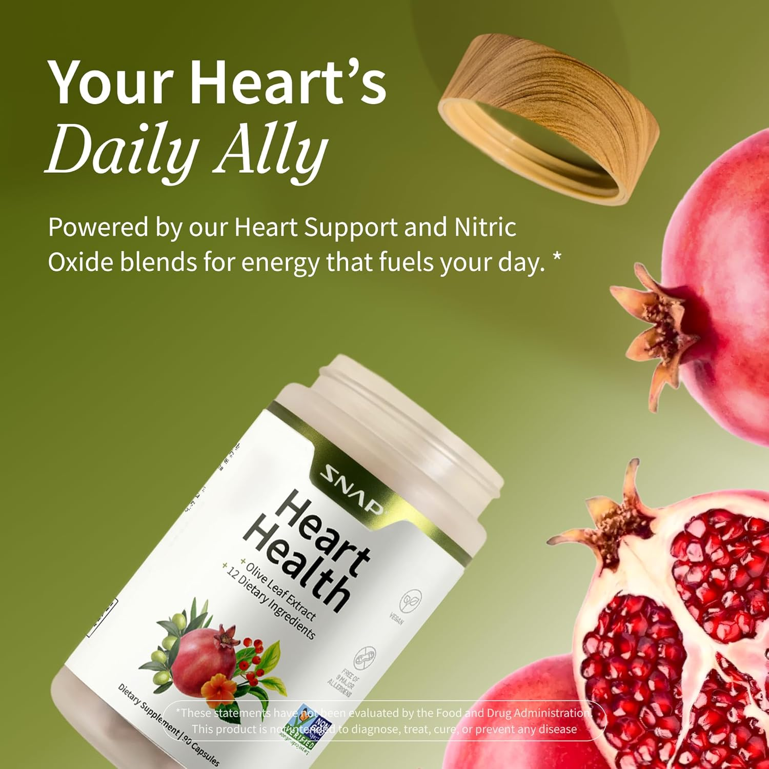 SNAP Supplements Heart Health - 90 Capsules image number 1