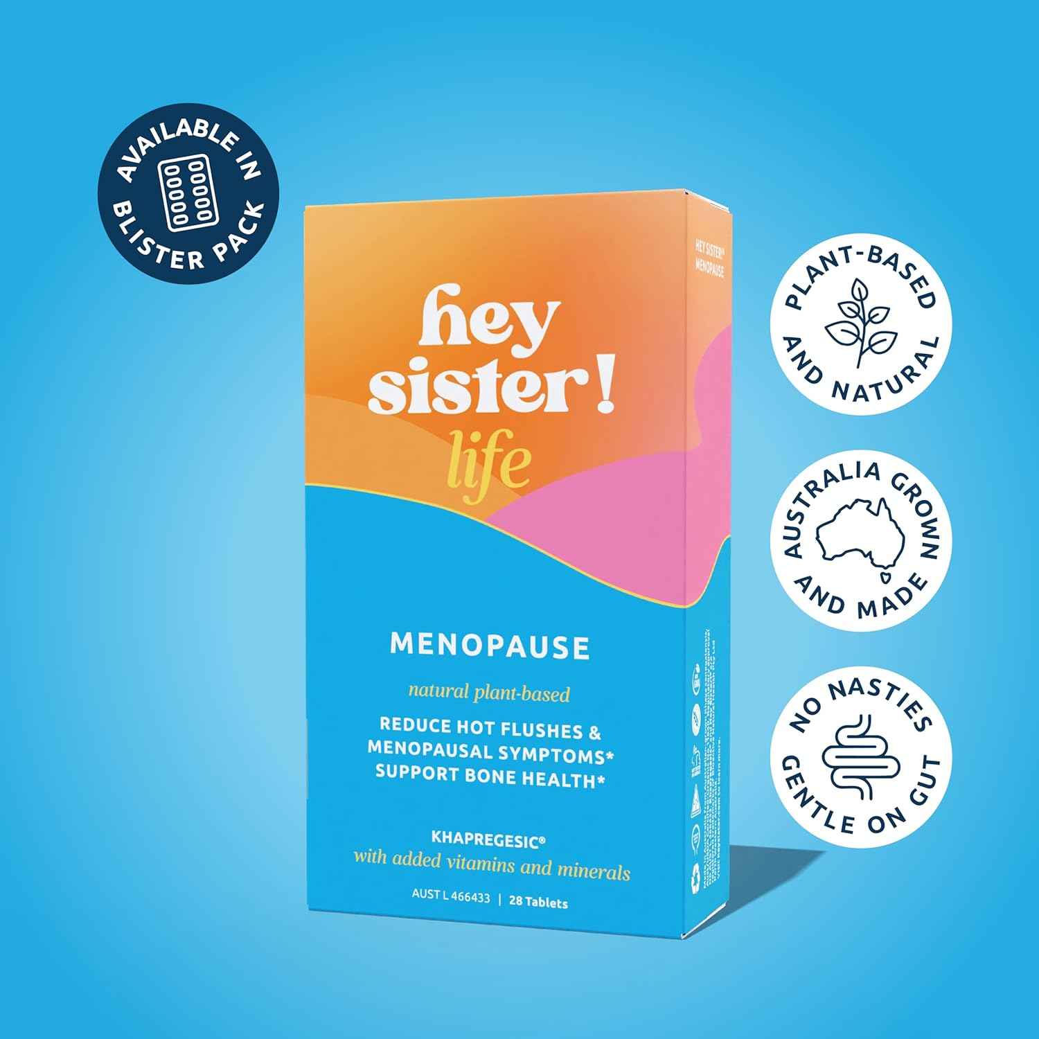 LIFE Medication MENOPAUSE BLISTER, Plant-Based Relief &ndash; Joint & Sleep Support, Mood Balance &ndash; Natural Relief for Hot Flushes & Bloating &ndash; 28 Tablets image number 4