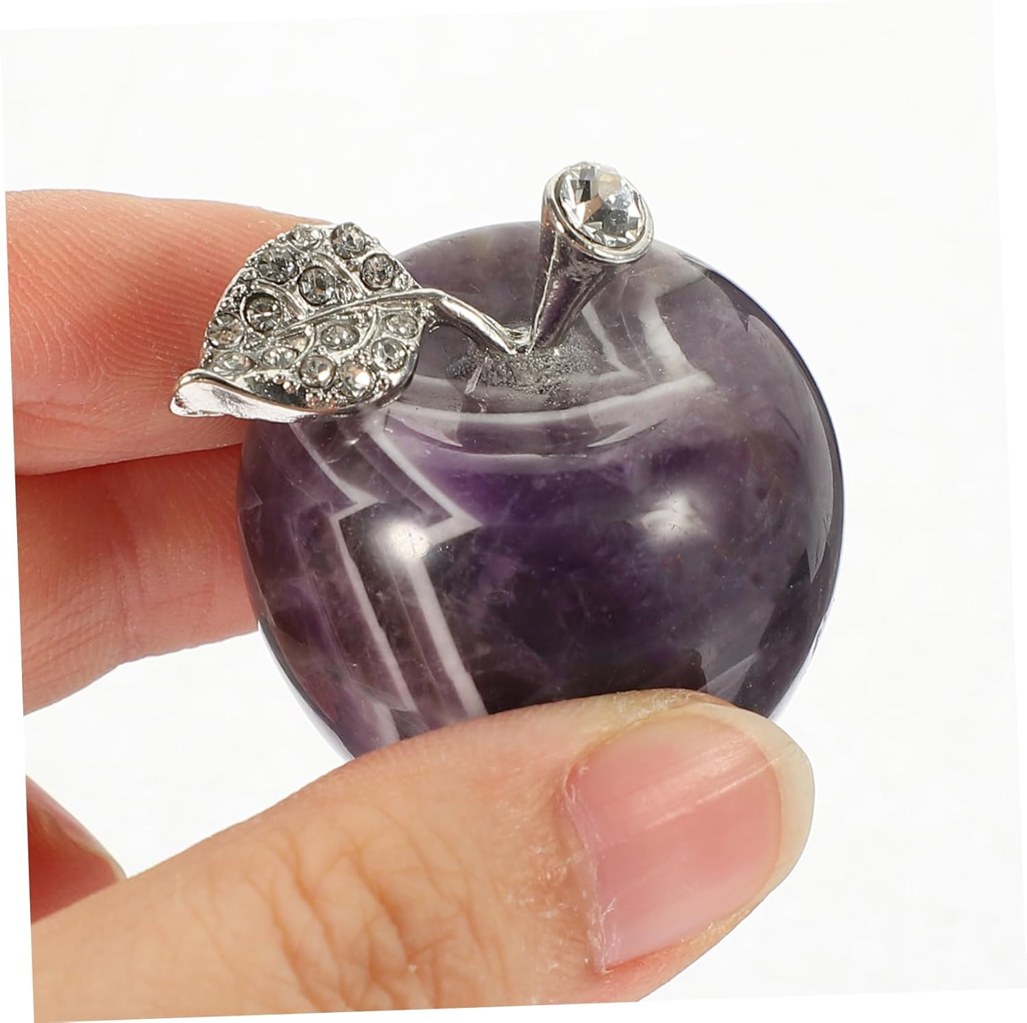 Crystal Fruit Ornament for Home Decor Desktop Adornment Crafted from Natural Stone for Christmas Table Decorations and Centerpieces image number 5