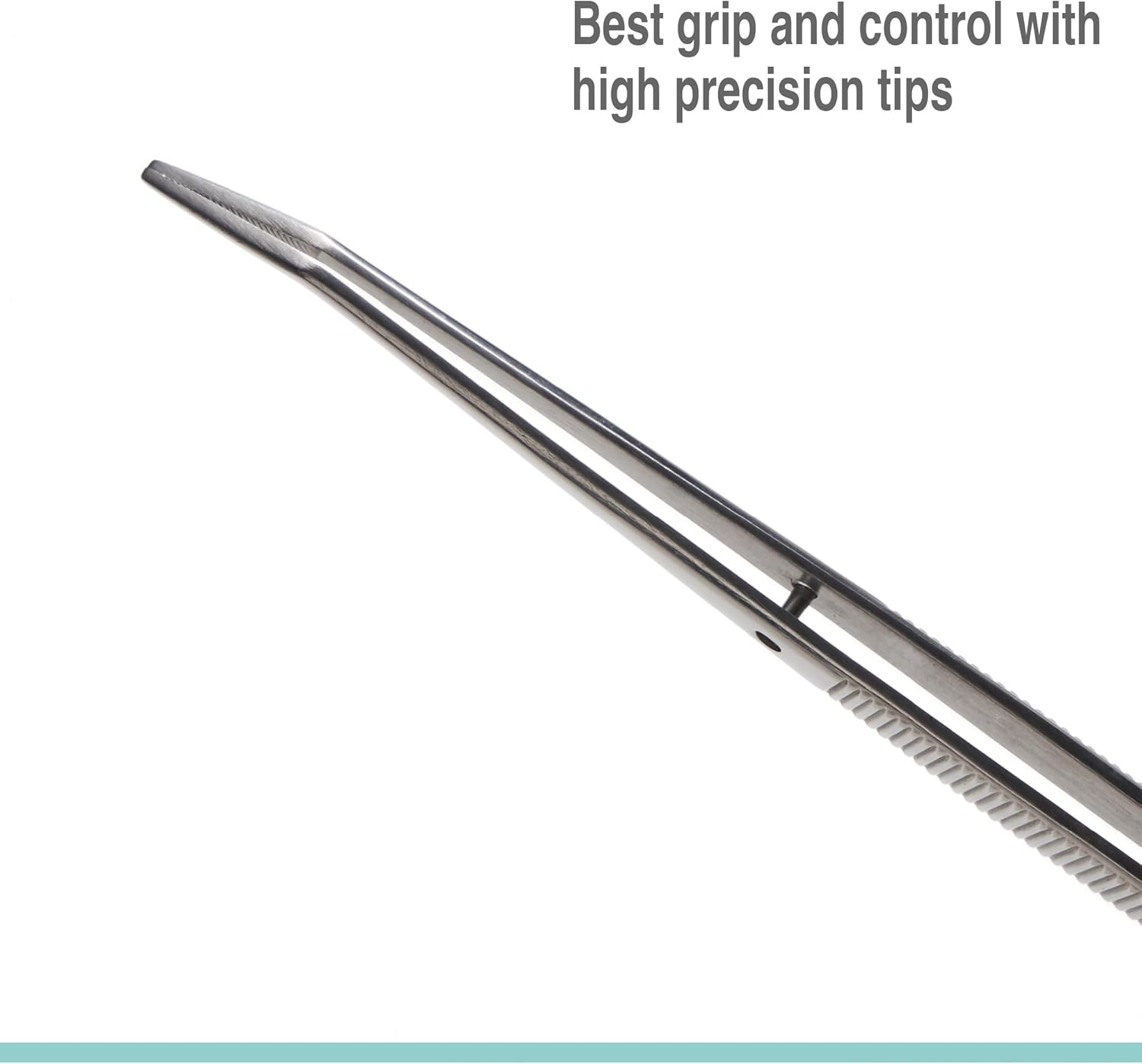 Beaditive 6-Inch Sewing Machine Tweezers Set (3-Pc) Serrated Bent Tips | Professional Grade, High Precision | Stainless Steel image number 6