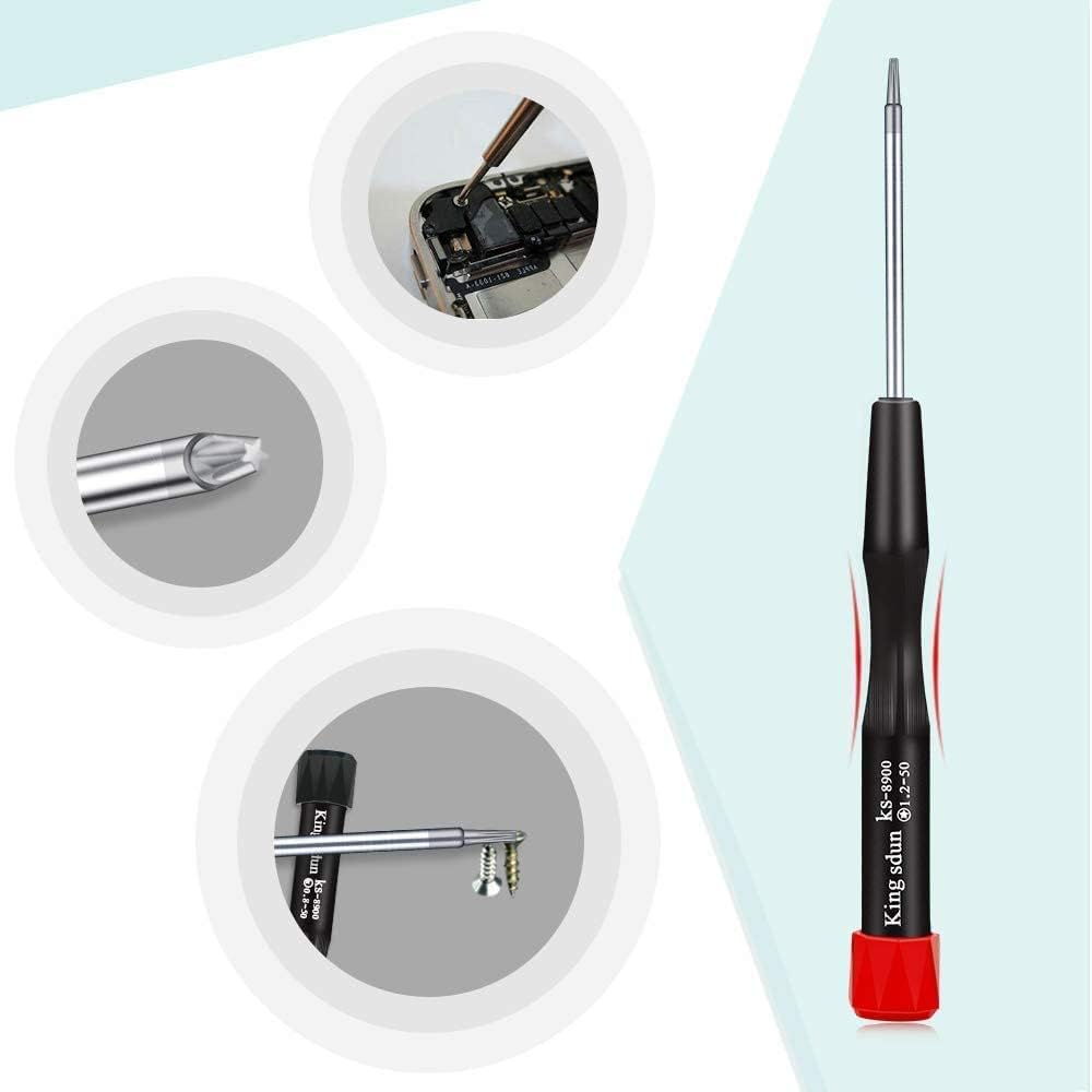 Portable Set of 3 Pentalobe Screwdrivers for Apple Iphone Macbook Pro Air Retina with 5 Star 0.8 1.2 1.5 or P2 P5 P6 or TS1 TS4 TS5 image number 3
