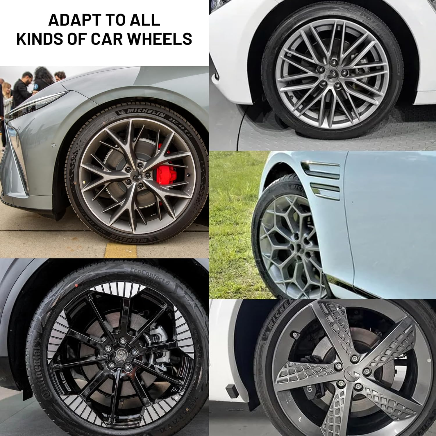 20 Pcs 17Mm Wheel Nut Covers with Removal Tool - Bolt Caps Hub Screw Cover Including 16 Standard Ones 4 Locking Ones,And Removal Tool, Universal Fit for Most Car Models(Black) - Black image number 6