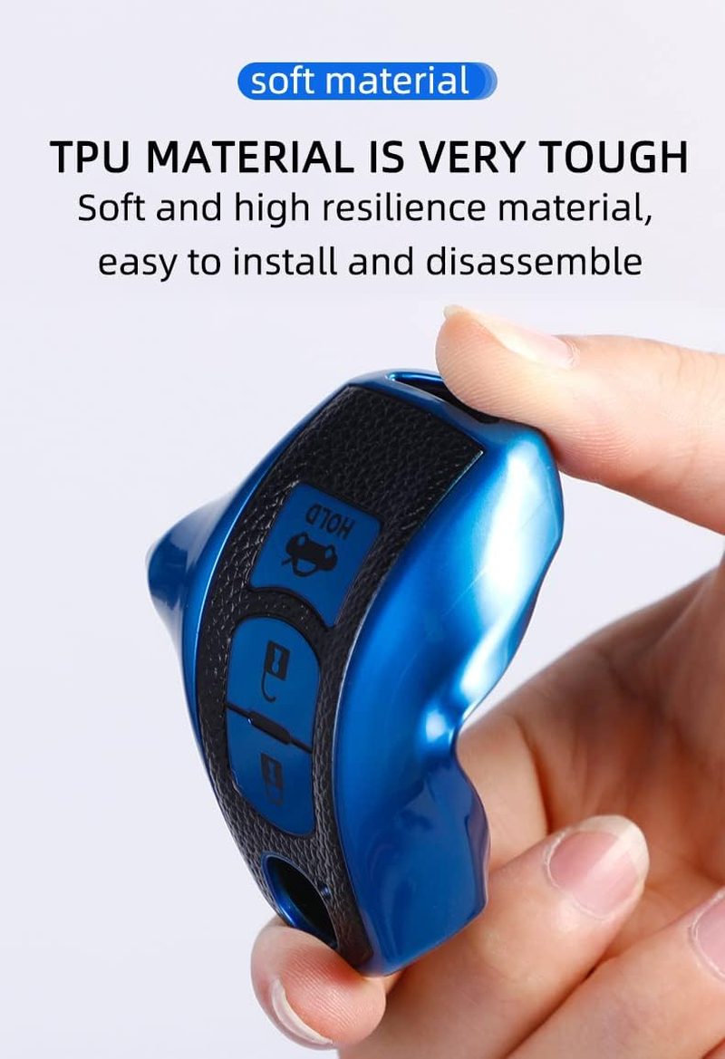 Ontto TPU Car Key Fob Case Cover Fit for Mazda 2 3 6 Atenza Axela Demio CX-5 CX5 CX-3 CX7 CX-9 2015 2016 2017 2018 2019 Keyless Entry Remote Key Shell Key Bag Protector Accessories 3 Buttons Silver A image number 4