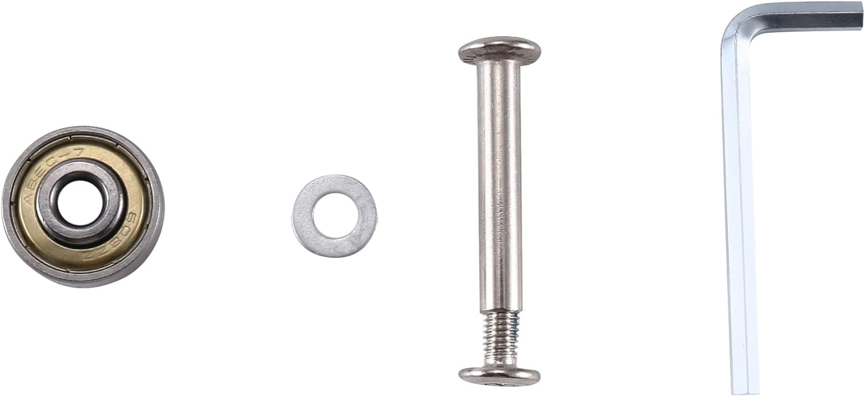 Lyaciomn 55Mm X 18Mm Luggage Suitcase Replacement Wheels, PU Swivel Caster Wheels Carbon Steel Bearings Repair Kits Black image number 5