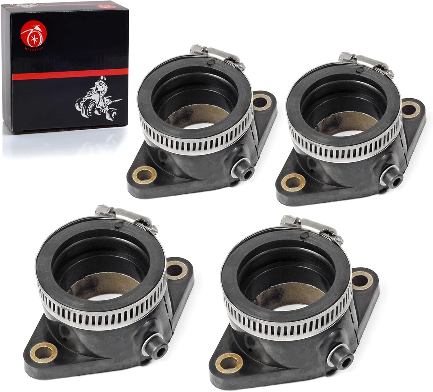 Left Right Carburetor Intake Manifold Boot Compatible with Suzuki Gs850 GS850G GS850GL 1980 1981 1982 1983 13110-45101 13120-4510 image number 4