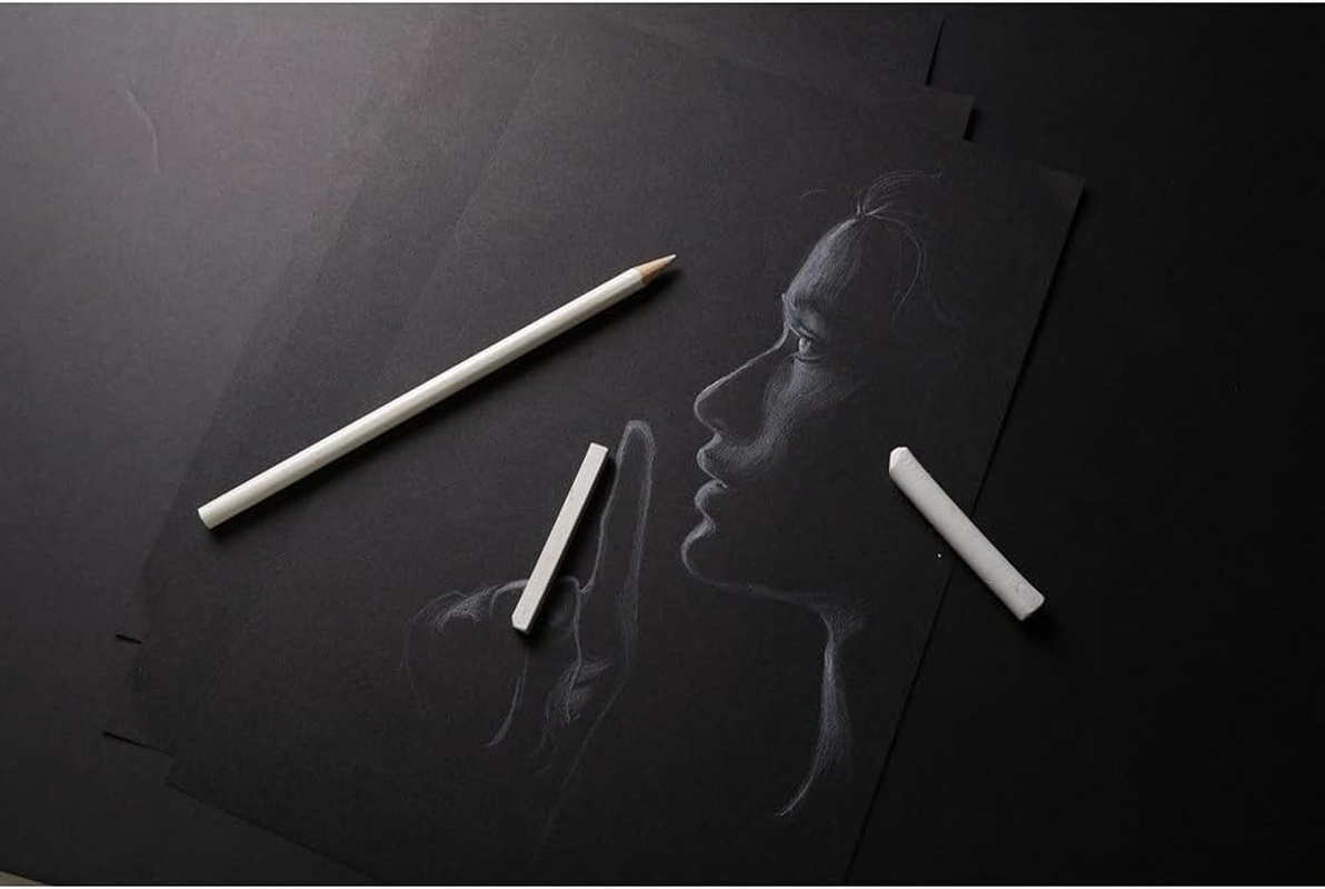 Clairefontaine 120Gsm Carb'On A4 Black Paper Drawing Pad image number 6
