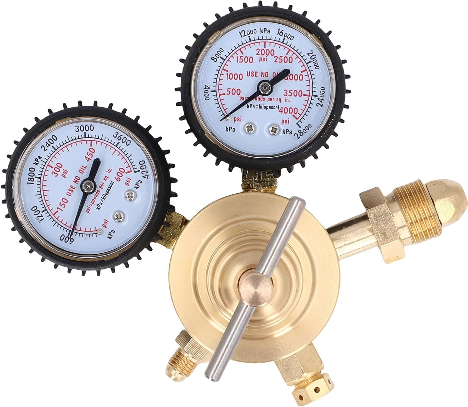 Cryfokt Nitrogen Pressure Regulator, 1/4 Inches Nitrogen Regulator Men'S CGA580 Inlet with a 60 -Inch Air Distribution Test image number 4