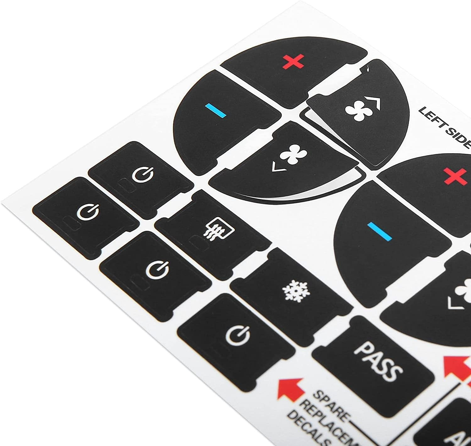 2Pcs AC Dash Button Decal + Radio Button Repair Kit Stickers, Decal Replacement for 2007-2015 GM Vehicles Car SUV Van Truck Chevy Accessories image number 3