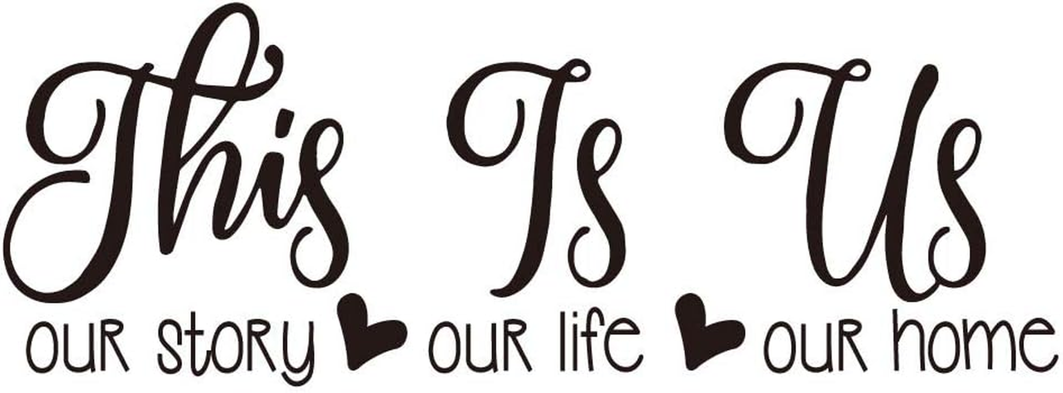 This Is Us Our Story Our Life Our Home Family Wall Decal Love Quote Vinyl Wall Lettering Home D&eacute;cor image number 6