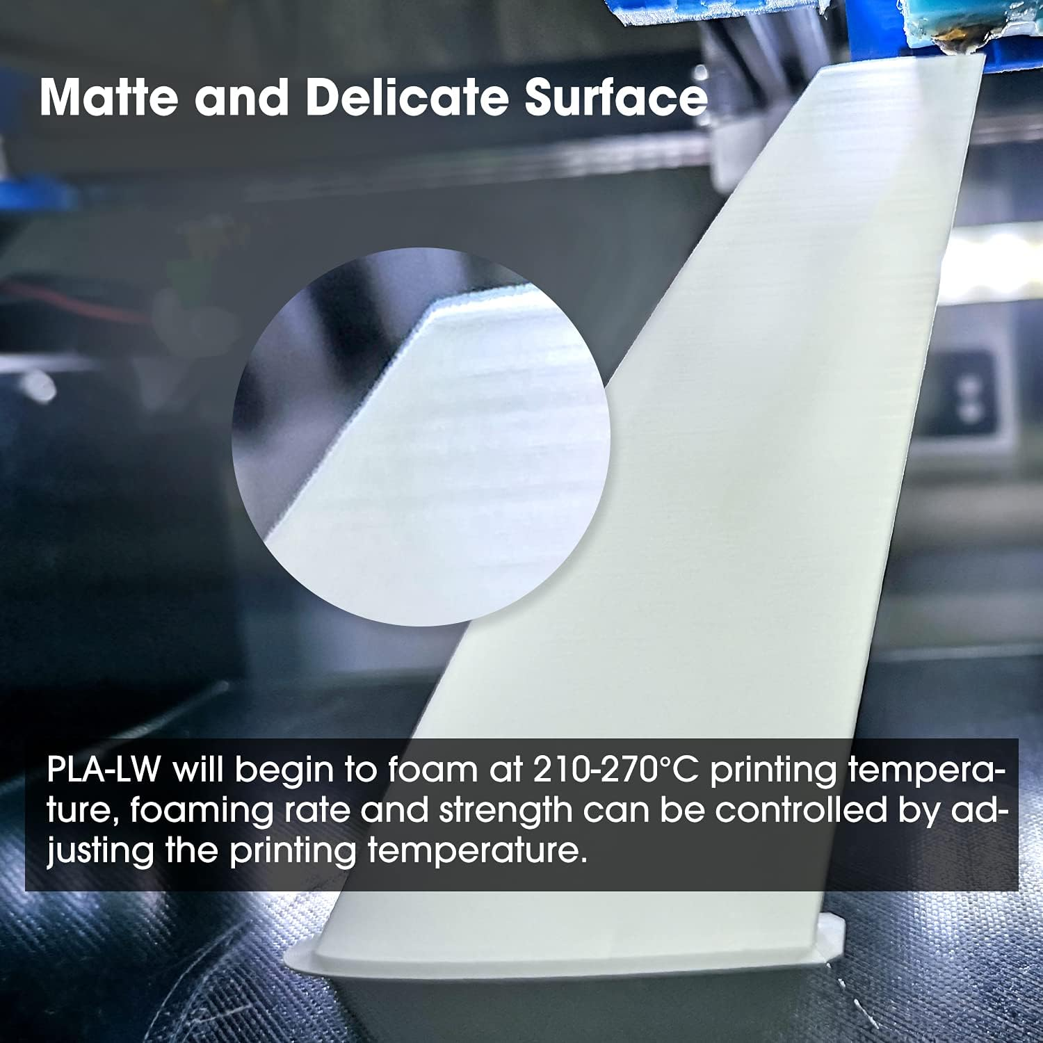 Esun PLA-LW 3D Printer Filament 1.75Mm 1KG 2.2LBS 3D Printing Filament Light Weight Foam Material 1Kg for 3D Printer Aircraft Nature&hellip; image number 3