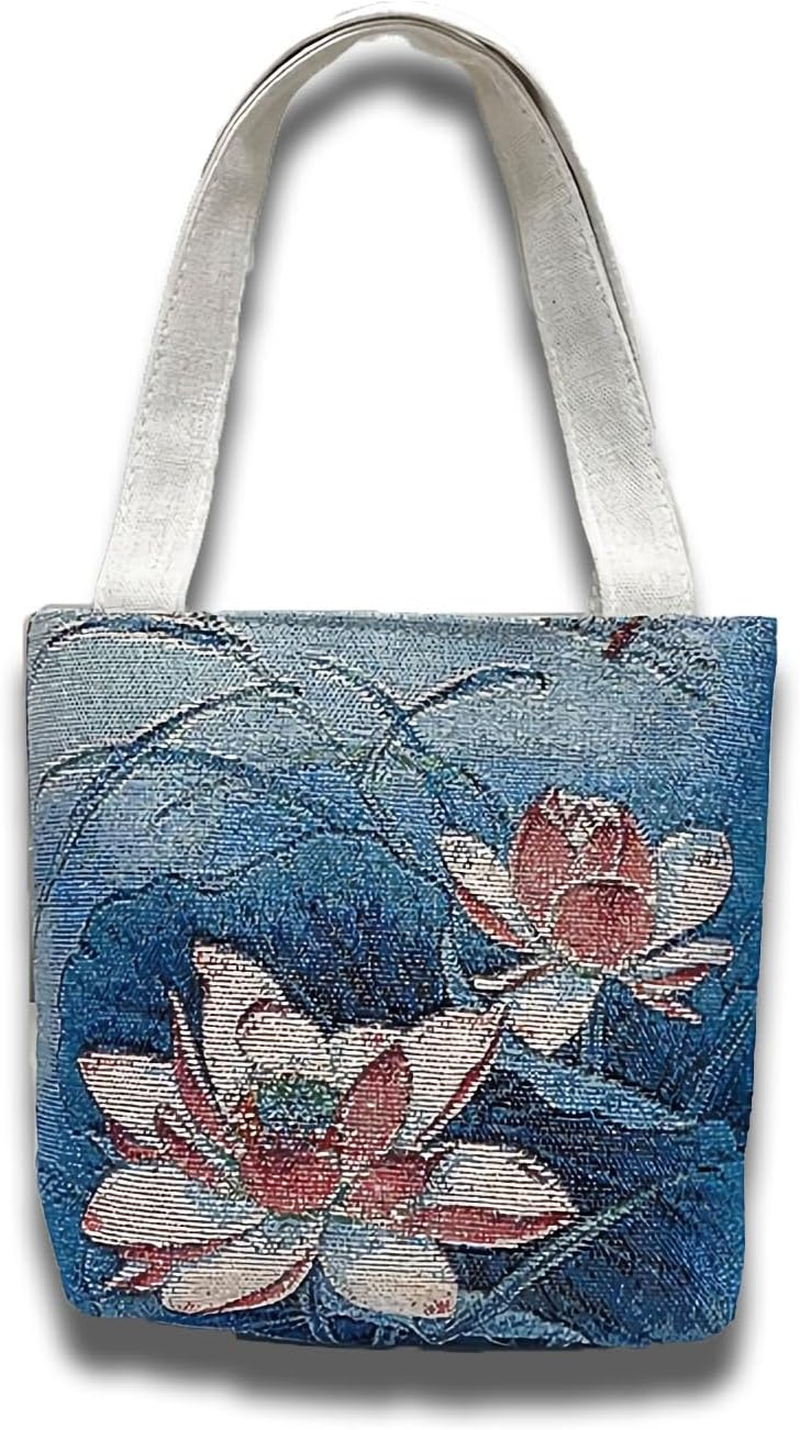 Women'S Embroidered Small Handbag, Simple and Fashionable Wrist Bag, Cosmetics, Key Storage Bags, Suitable for Shopping, Work