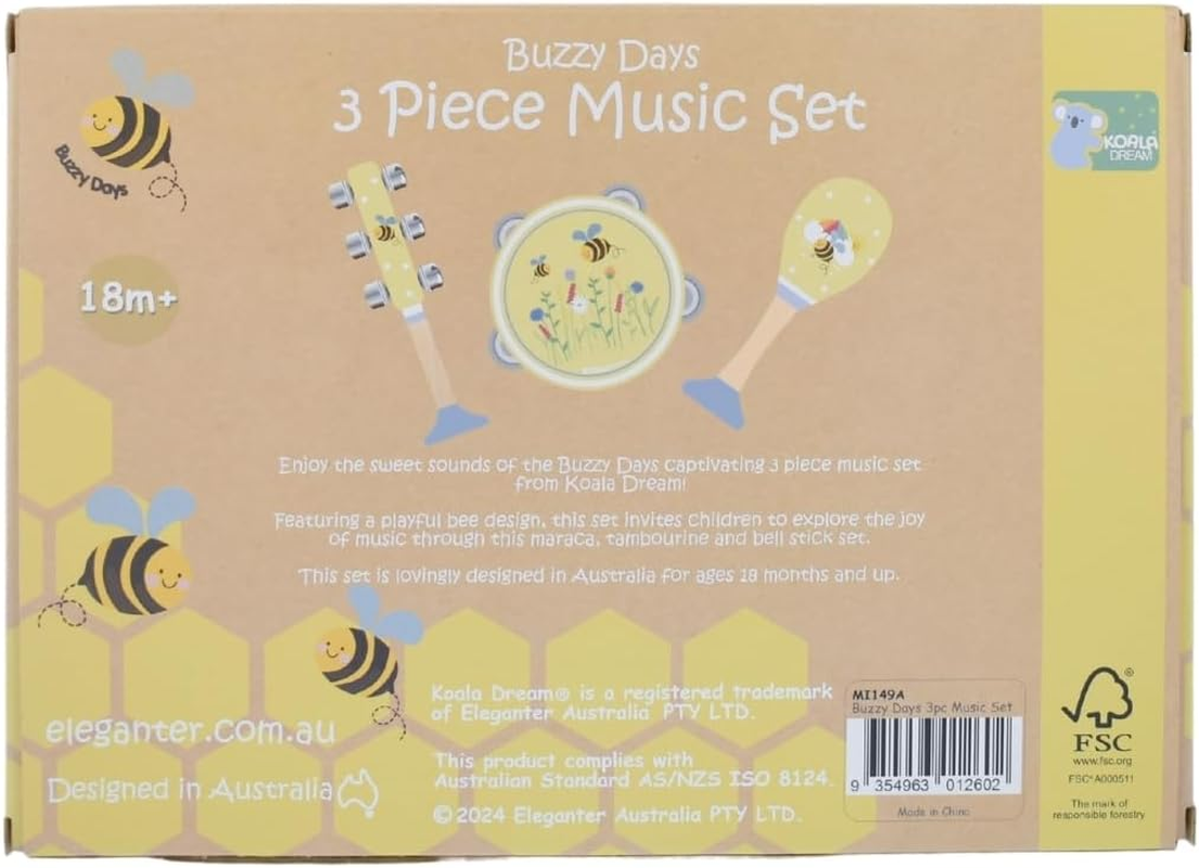 Koala Dream - Buzzy Days BEE 7PCS Musical Set-Musical Instrument for Babies/Toddlers