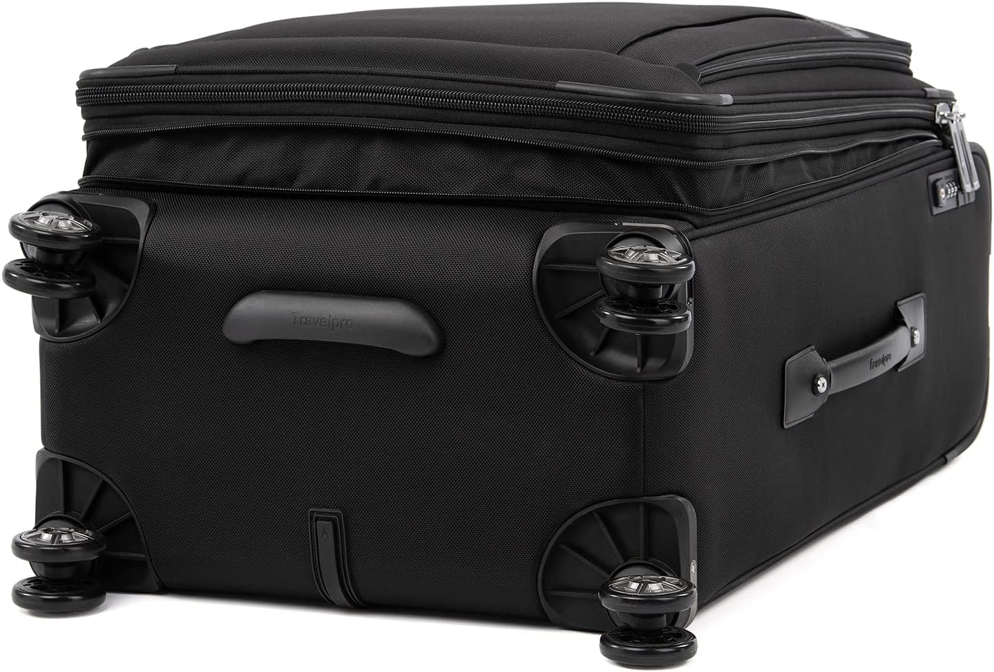 Travelpro Platinum Elite Softside Expandable Luggage 8 Wheel Spinner Suitcase image number 5