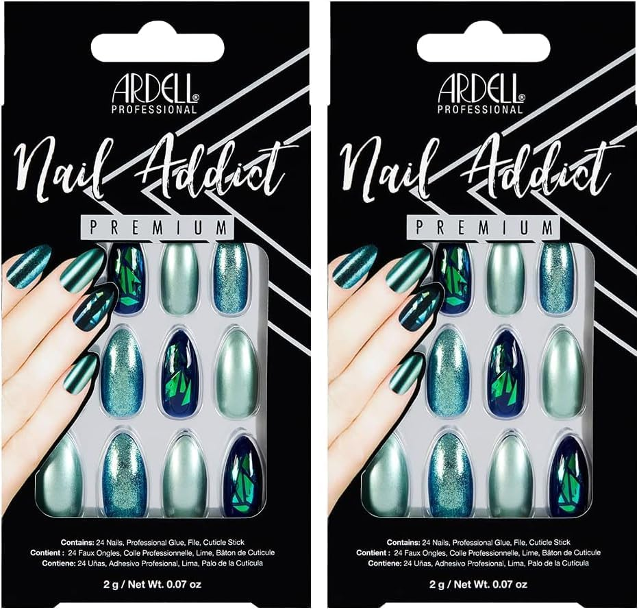 Ardell Ardell Nail Green Glittr Chrme, 1 G, Green Glitter Chrome (75887)