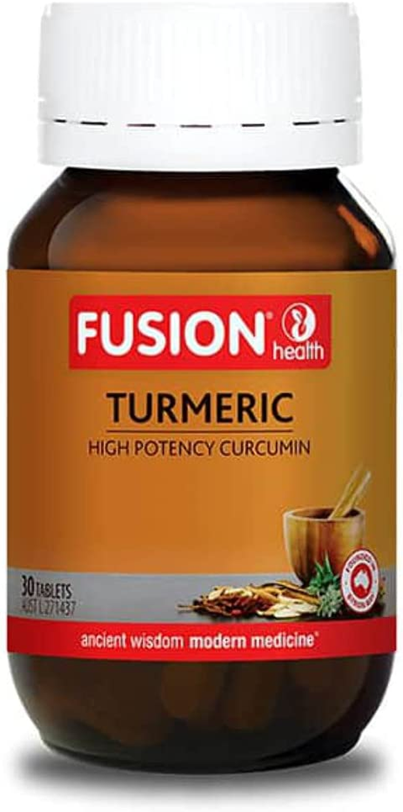 Fusion Health Turmeric 30 Tablets - Size: 30 Tablets