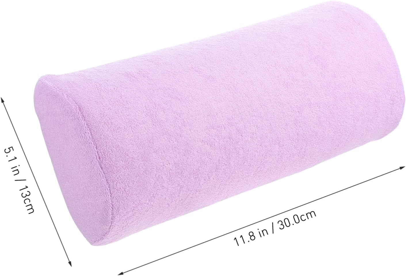 Manicure Nail Art Hand Cushion Wrist Pillow Semi-Circle Cushion Purple Portable Nail Art Hand Support for Salon Use image number 2