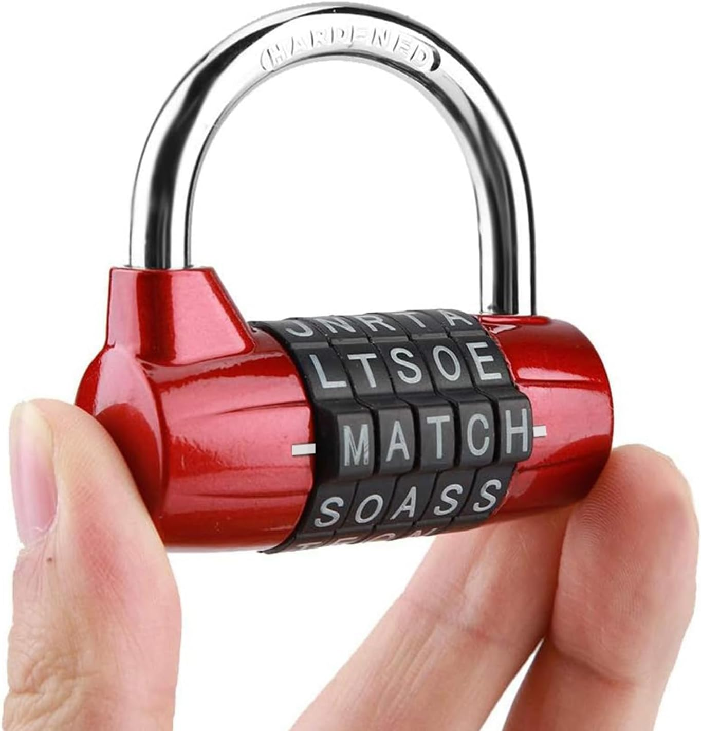 Combination Lock, 5 Letter Combination Padlock, Luggage Lock, Travel Lock, Safety Padlock Keyless Resettable Metal Lock for School Gym Locker, Sports Locker, Fence, Toolbox, Case, Hasp Storage