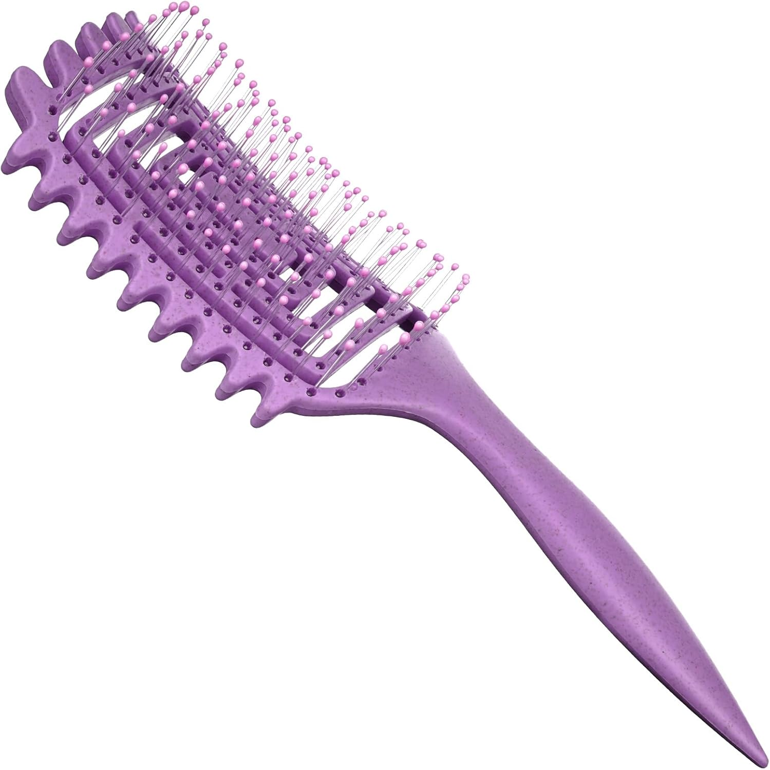 LOPHE Curl Hair Brush, Curl Detangler Brush, Hair Brush, Curl Styling, Curling Brush, Boar Bristle Hair Brush, Hair Brush for Detangling for Women (Purple)