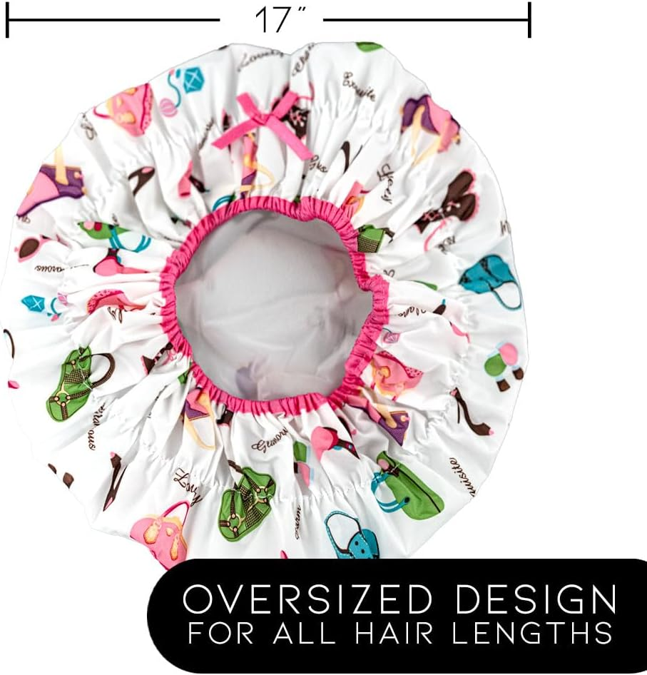 Betty Dain Fashionista Collection Mold Resistant Lined Shower Cap, Diva image number 2