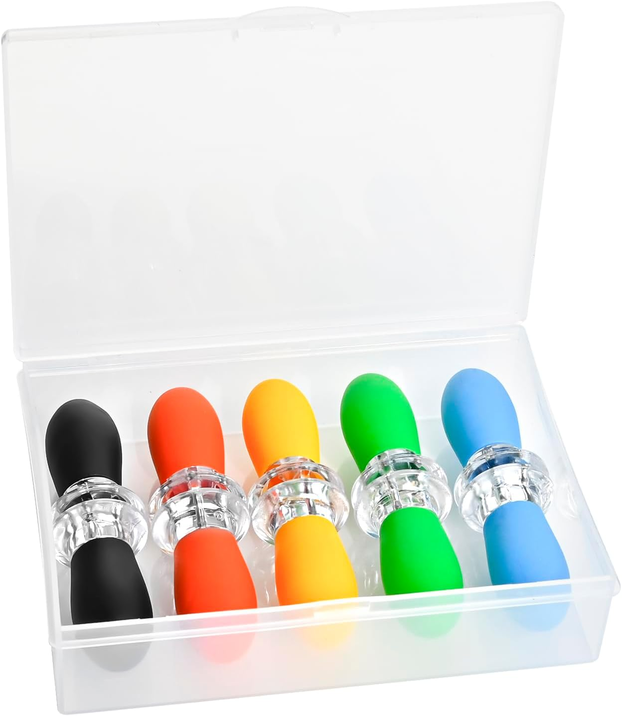 Corn on the Cob Holders Set - 5 Pairs Corn Holders with Soft Silicone Handles & Stainless Steel Pins, Vibrant Color Corn Cob Skewers, Easy-Grip Corn Sticks for Mess-Free Eating with Storage Box. image number 2