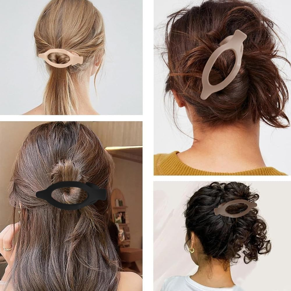 TOFBS Pack of 8 Elegant Hair Clips, Women'S Curved Duckbill Hair Clips, Neutral Colours, Hair Accessory, Everyday French Hair Clips for Sports, Home, Going Out, Party
