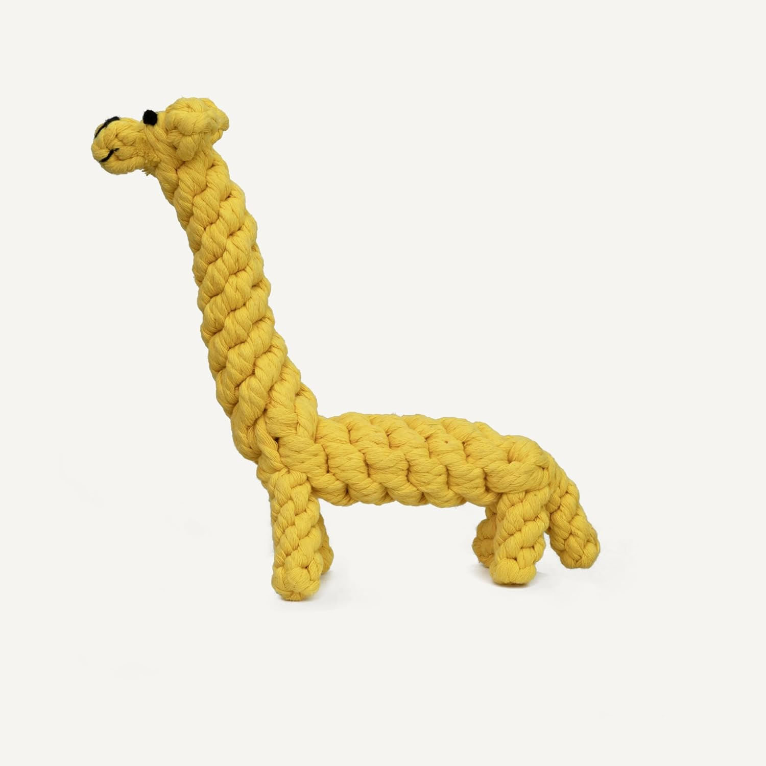 Dan & Sam Gilbert the Giraffe Rope Toy, Natural Cotton - Durable Dog Chew, Interactive Play, Dental Health Support - Ideal for Training, Exercise & Daily Playtime