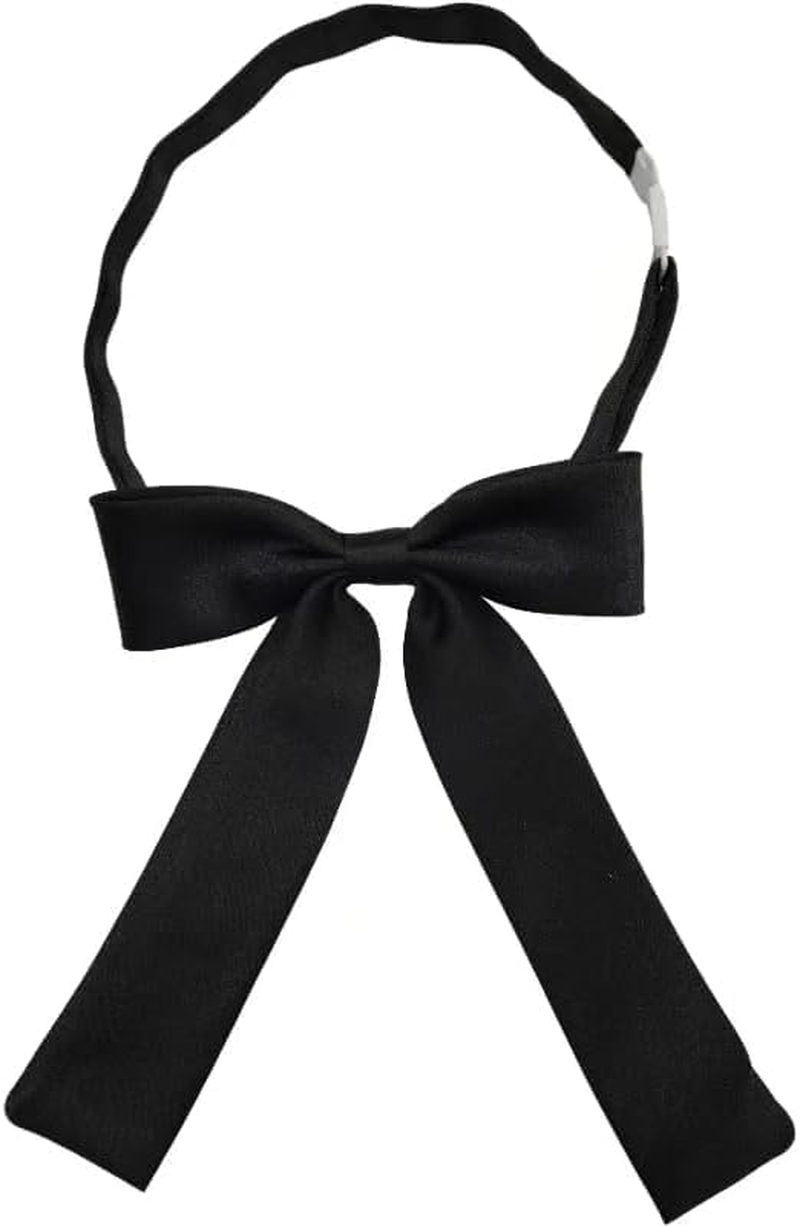 Bow Tie for Women, Western Ribbon Bow Tie, Colonel Adjustable Bowtie for School Uniform Shirt Wedding image number 1
