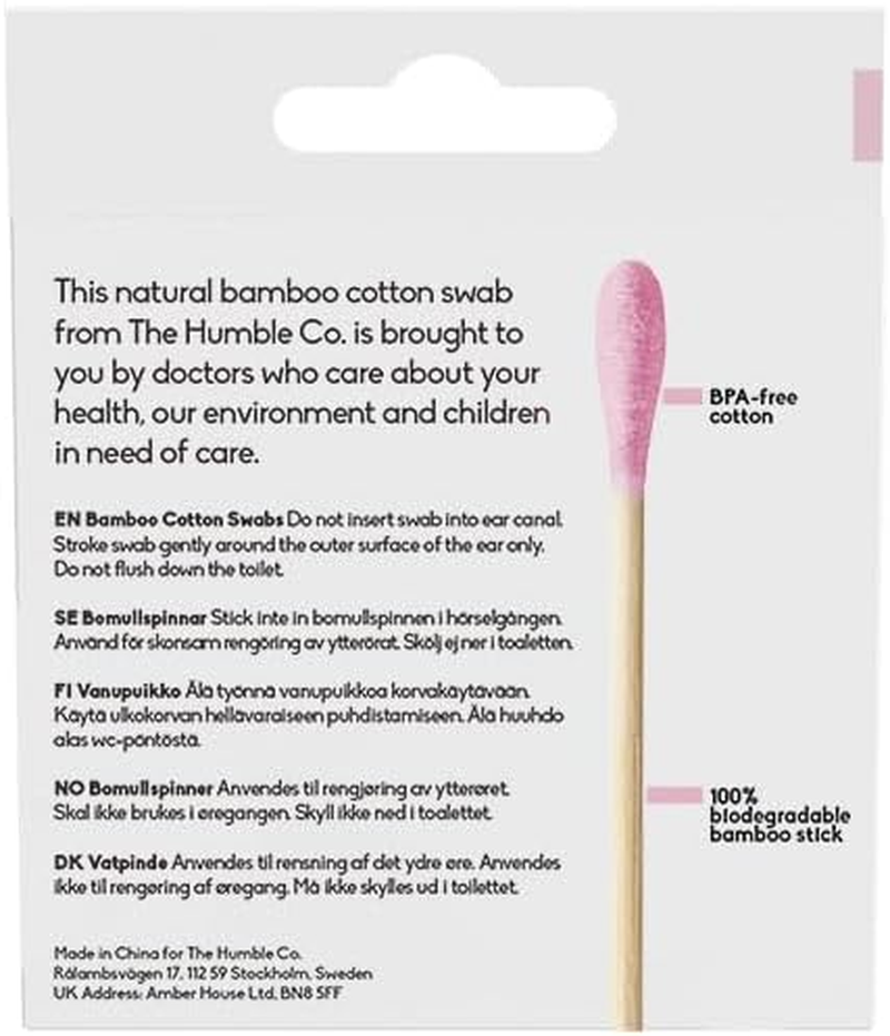 Humble Co. Cotton Swabs, Purple (Pack of 200) image number 6