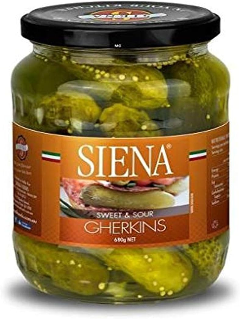 Siena Siena Sweet and Sour Gherkins, 680 G image number 1