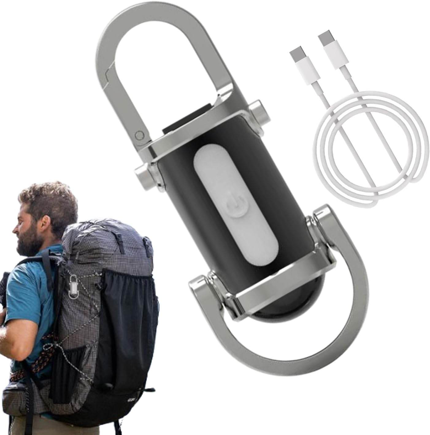 Key Chain Light | Flashlight Rechargeable | USB Rechargeable Torch, Compact Powerful Small Gadgets for Night Survival Outdoor Work Camping image number 3