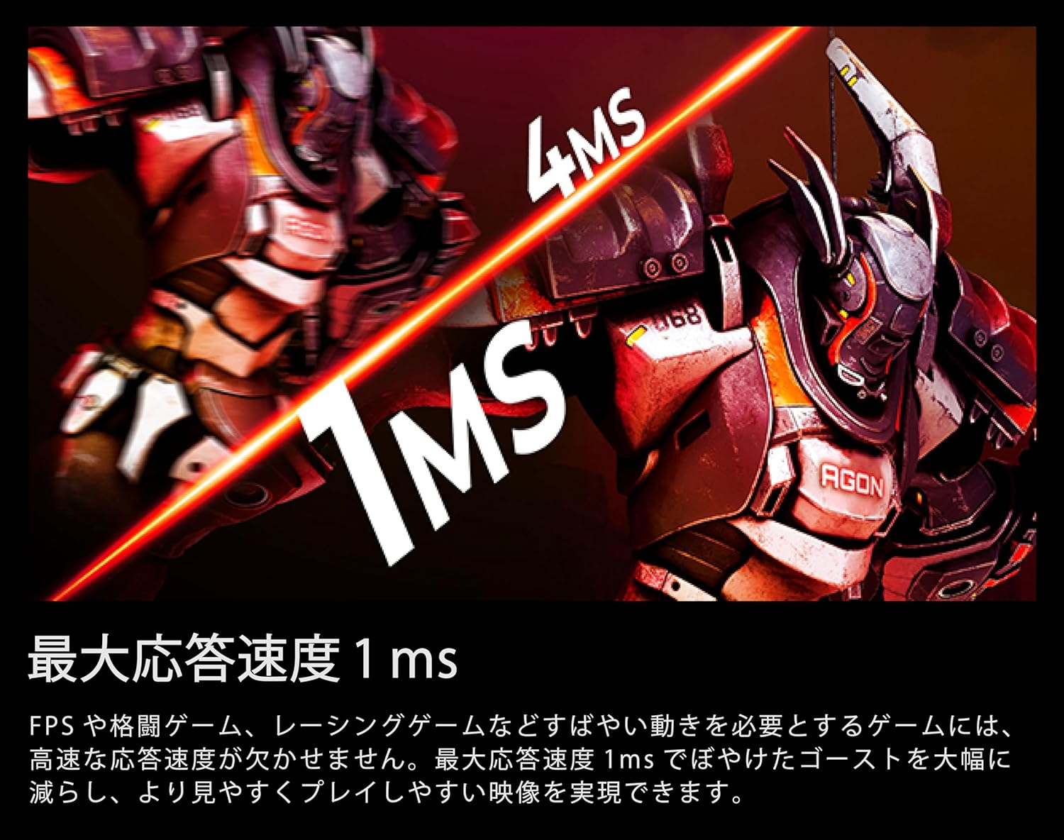 AOC 27G4X 27 Inch 1920 X 1080P Full HD 180Hz IPS Gaming Monitor image number 4