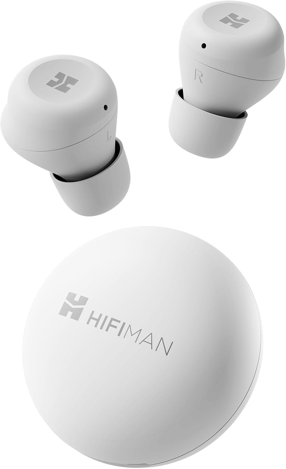HIFIMAN TWS450 Environmental Noise Cancelling Bluetooth In-Ear Hi-Fi Earphones with Audiophile-Grade Dynamic Driver, Low Latency Bluetooth 5.3, IPX4 Water/Sweat Resistant, Small Cavity, White&hellip;